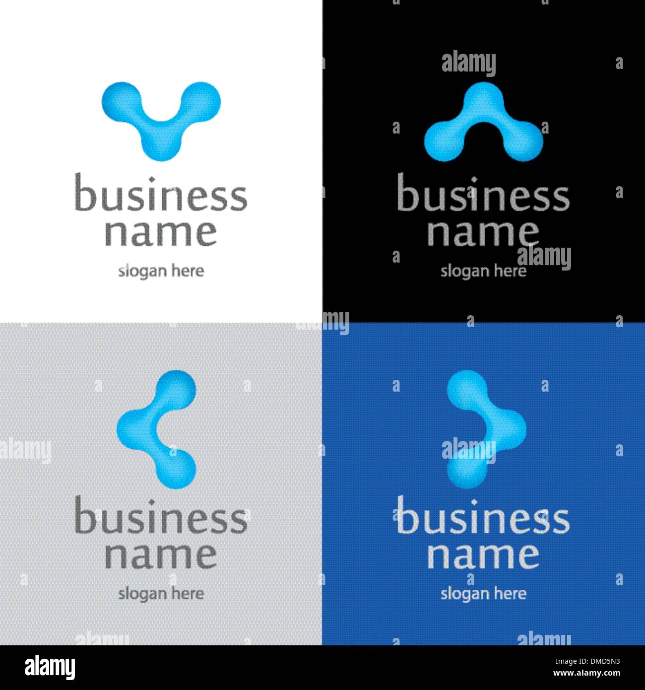 Logo-Moleküle Stock Vektor