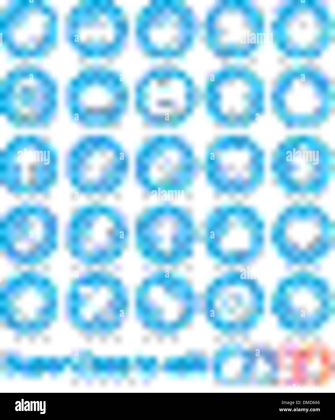 Social Icons Stock Vektor