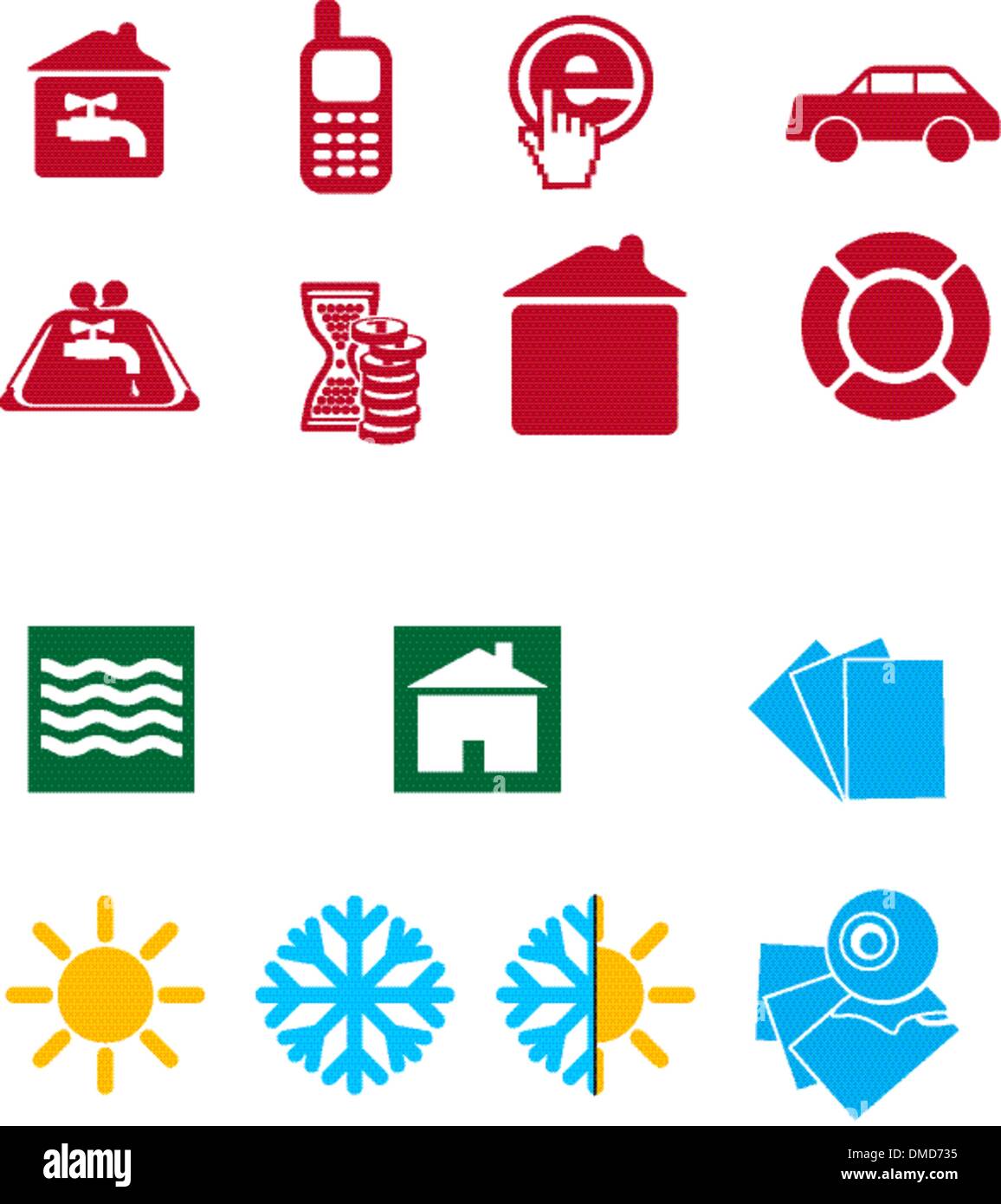 Icon-set Stock Vektor