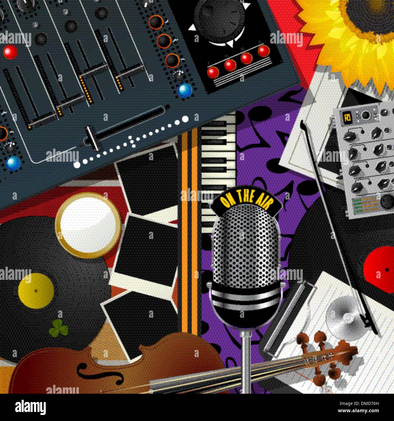 Moderne Musik Album Stock Vektor