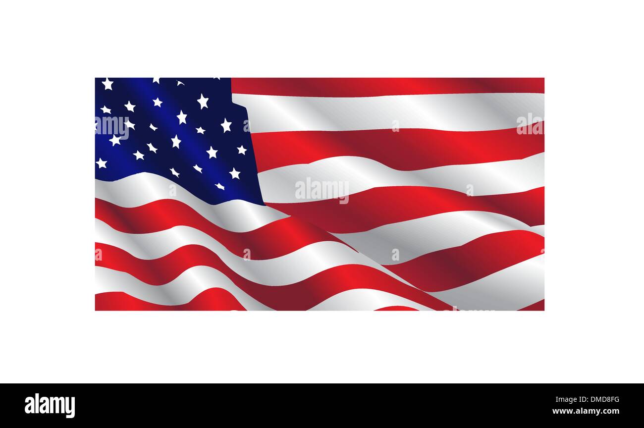 USA Flagge Stock Vektor