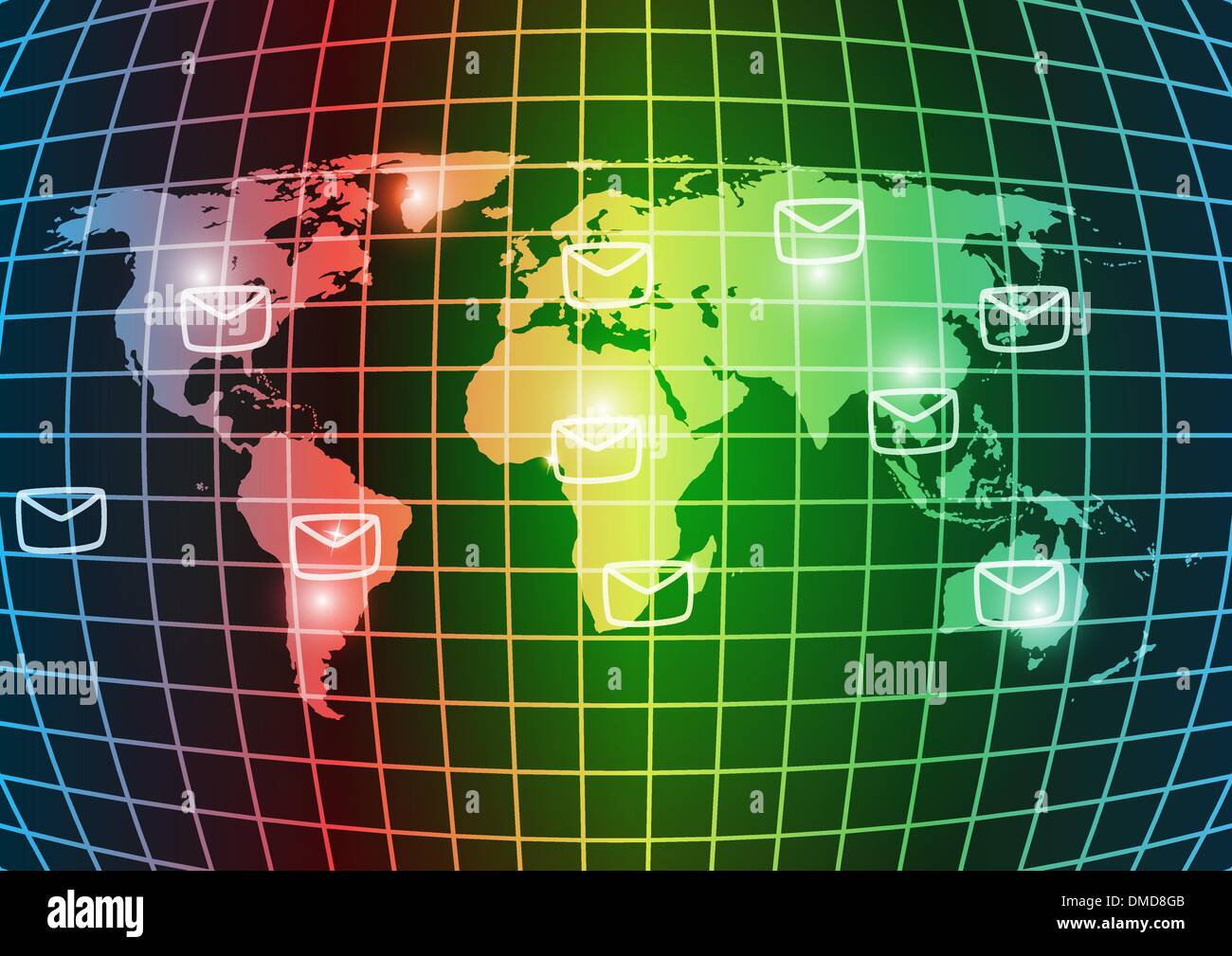 Hintergrundkarte der Welt Stock Vektor