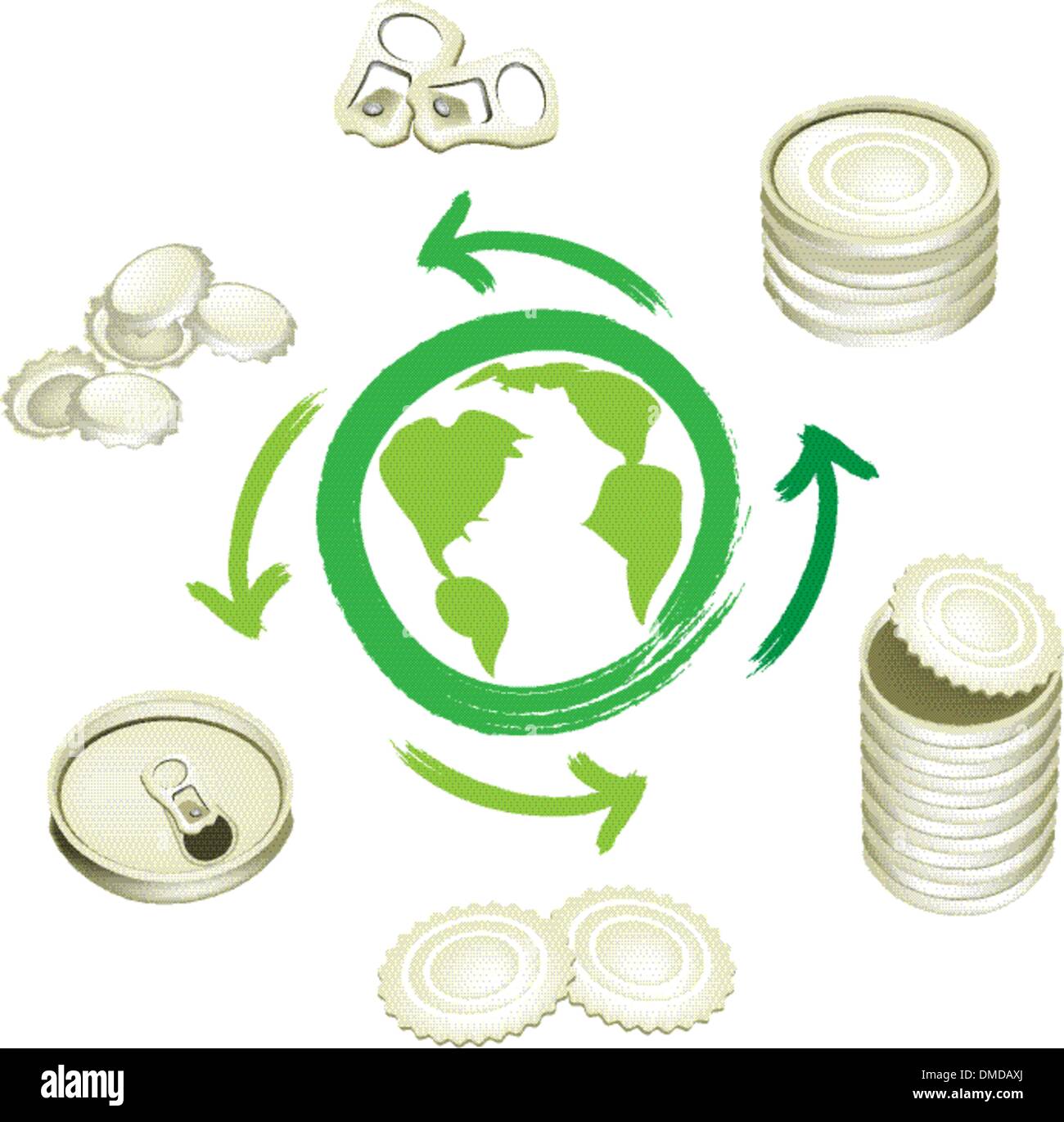 Aluminium Kann Recycling Symbol Fur Die Welt Zu Retten Stock Vektorgrafik Alamy