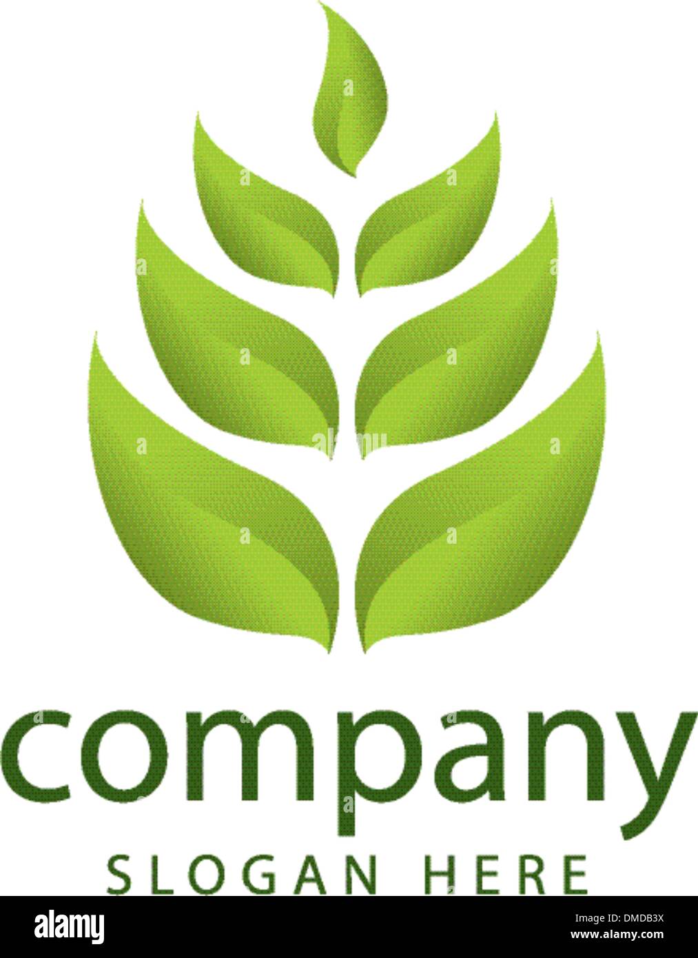 Waldbewirtschaftung Vegetation Logo Stock Vektor