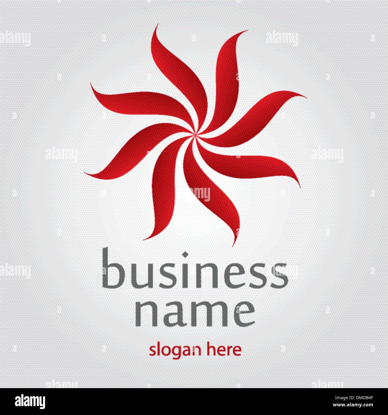 Band-Blumen-logo Stock Vektor