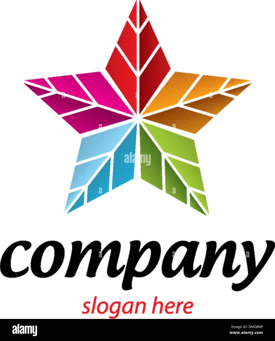 Sterne-Logo gebeizt Stock Vektor