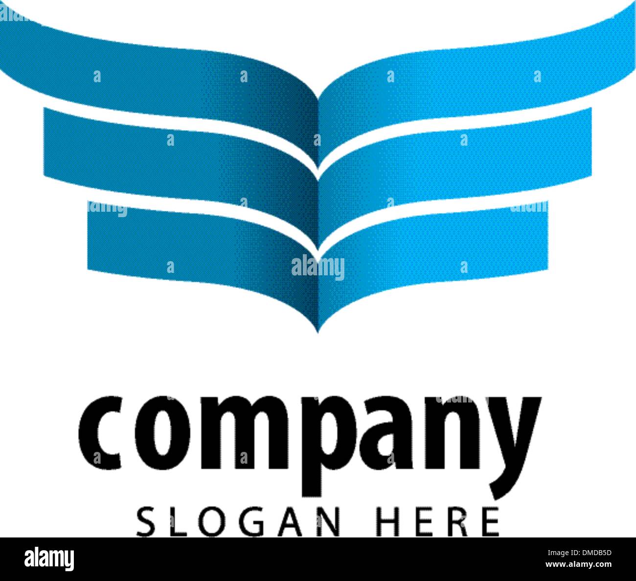 Vektor-Logo gedruckt Stock Vektor