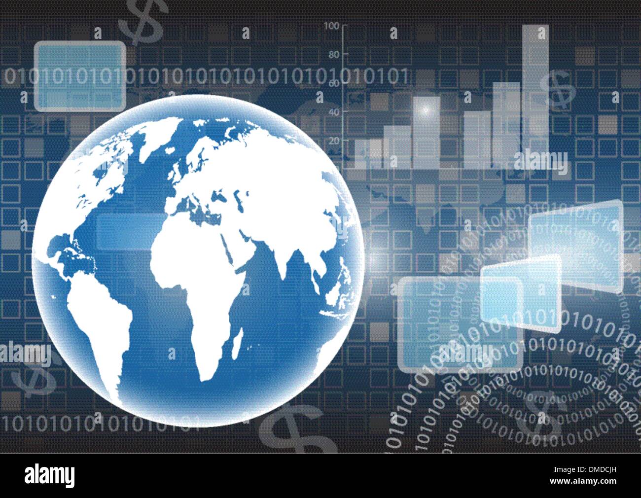 Hintergrundkarte des Welt-Vektors Stock Vektor