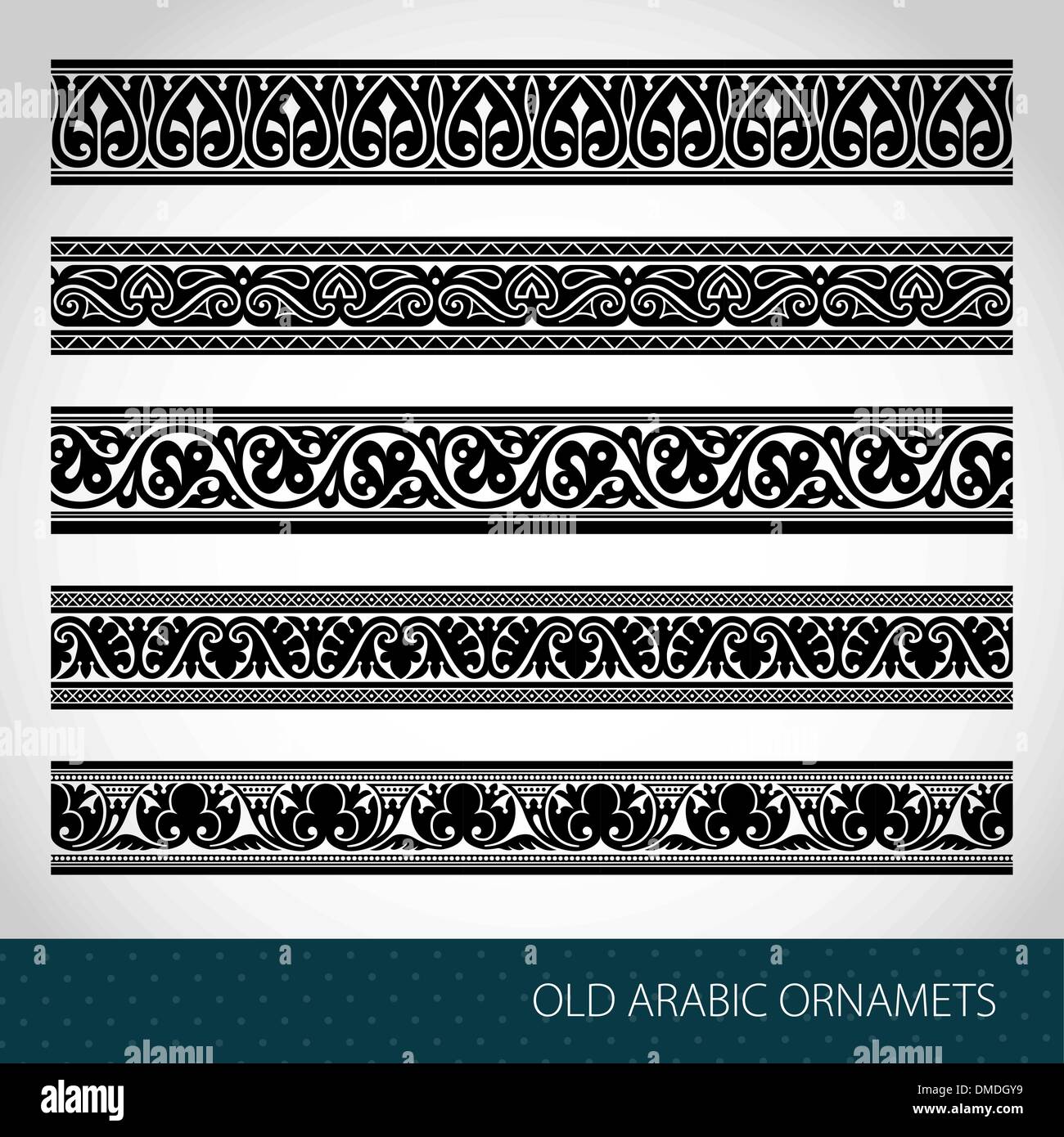 Nahtlose islamischen Grenzen Stock Vektor