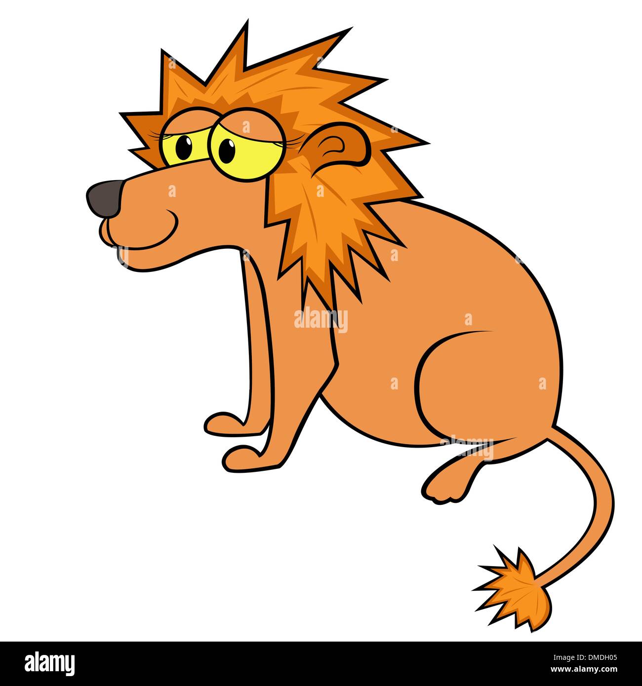 Lion Cartoon-Vektor-Illustration Stock Vektor