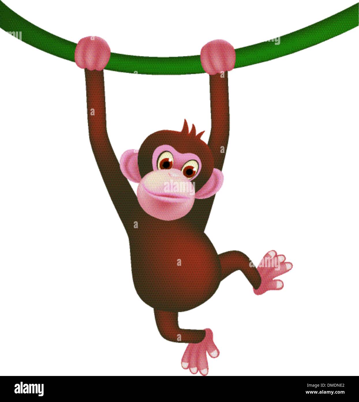 Niedlichen Affen Stock Vektor