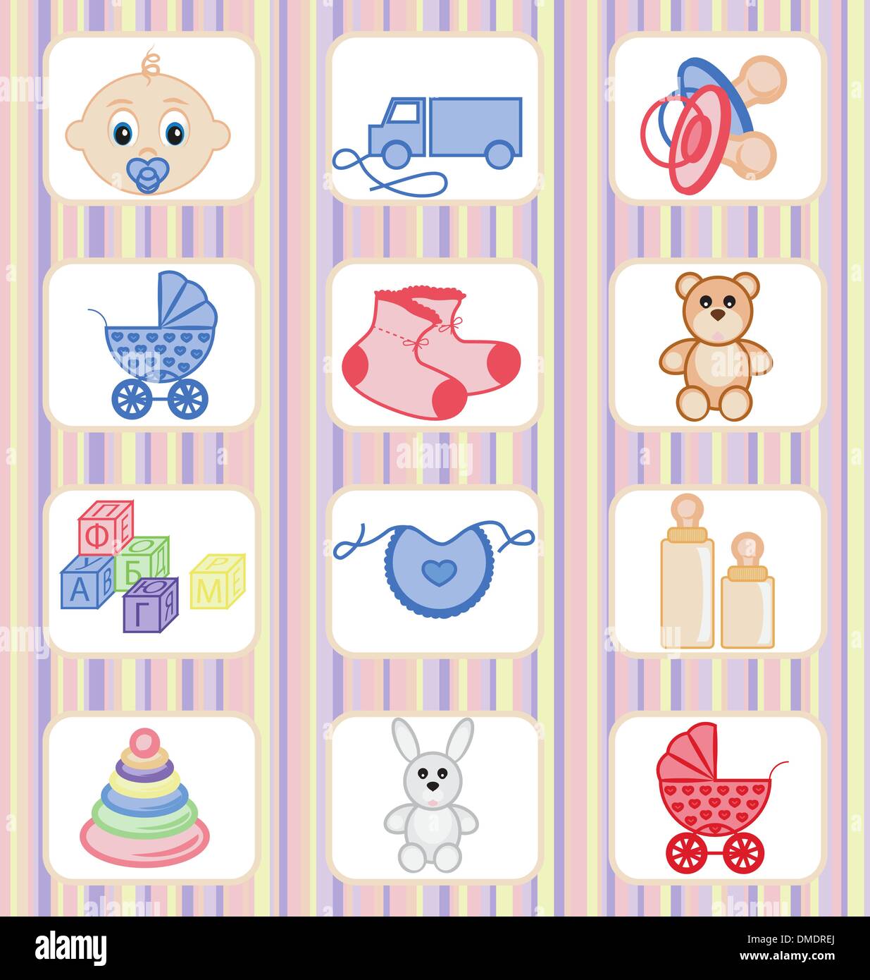 Baby-Icon-Sammlung Stock Vektor