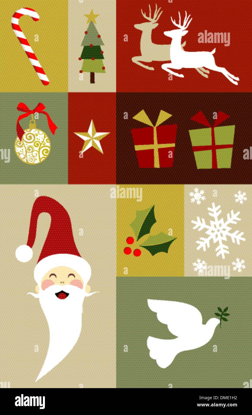 Weihnachts-Dekoration festlegen Stock Vektor