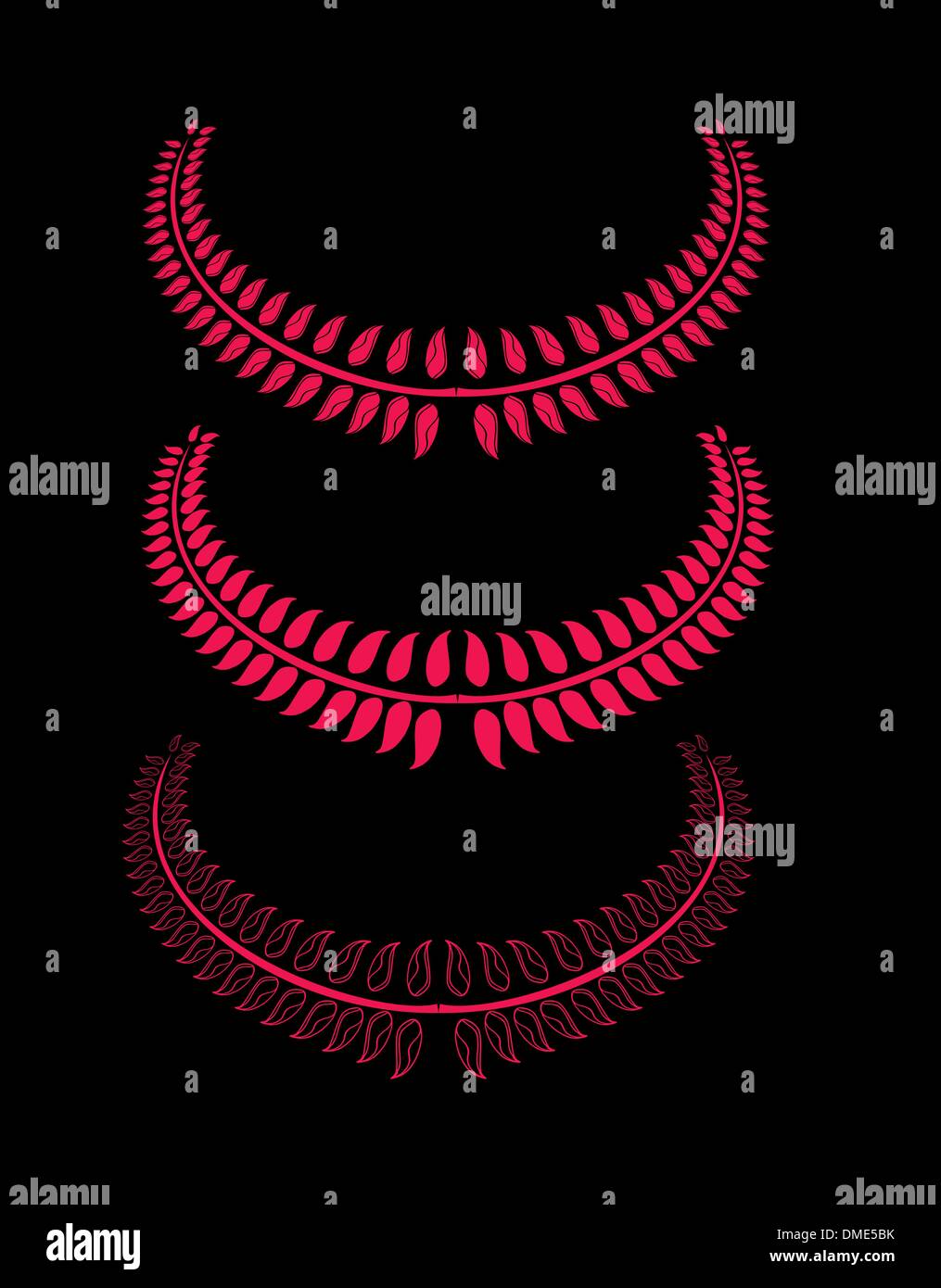 tribal Tattoo rote Kranz Vektorgrafiken Stock Vektor