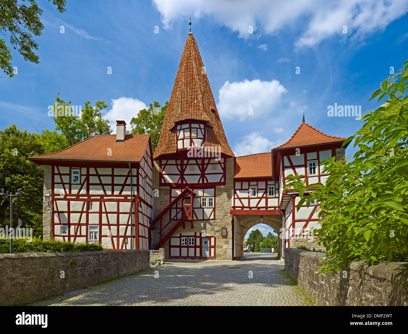 Rödelseer Tor in Iphofen, Unterfranken, Kitzingen Landkreis, Bayern
