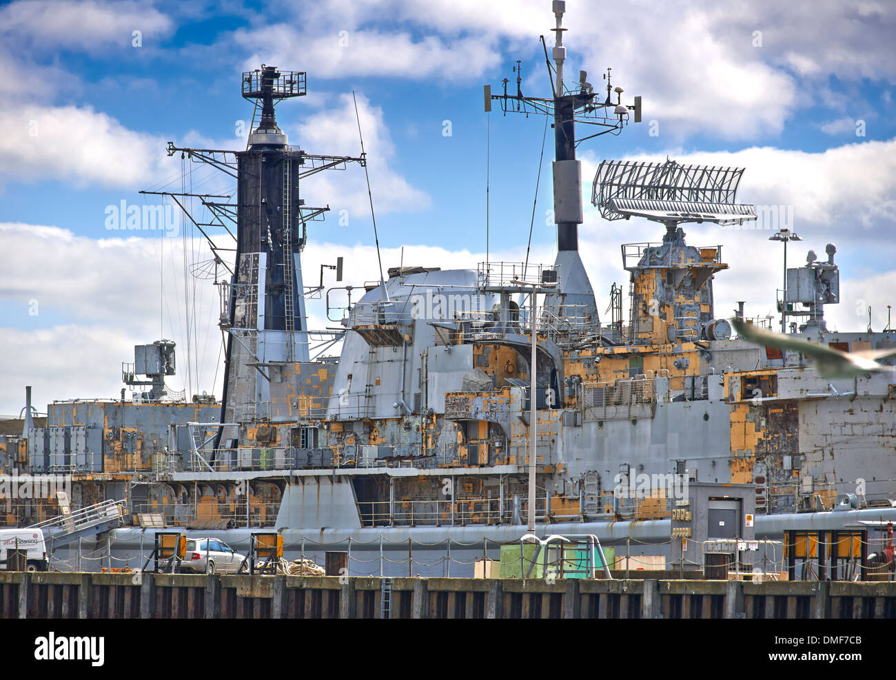 Ihre Majestät Naval Base (Oberkommandos) Portsmouth ist einer der drei operativen Basen im Vereinigten Königreich für die britische Royal Navy Stockfoto