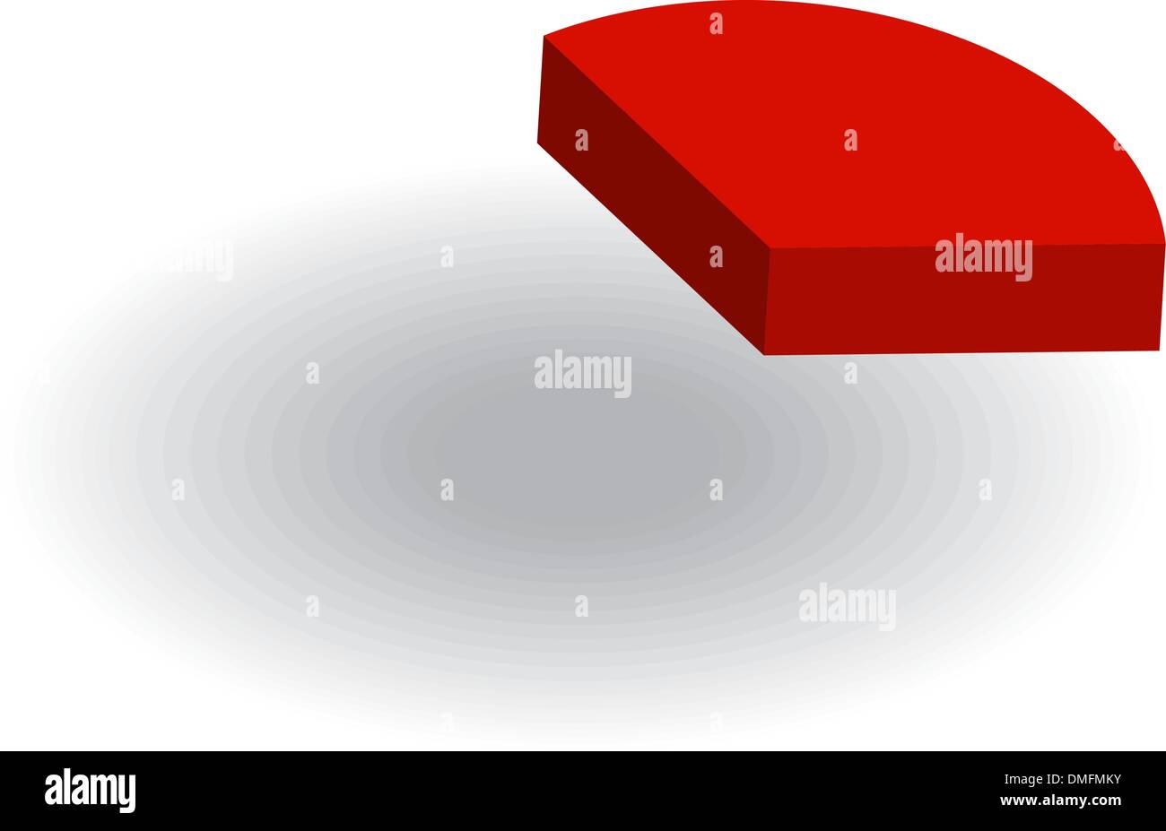 Vektor-Illustration eines radial-Diagramms Stock Vektor