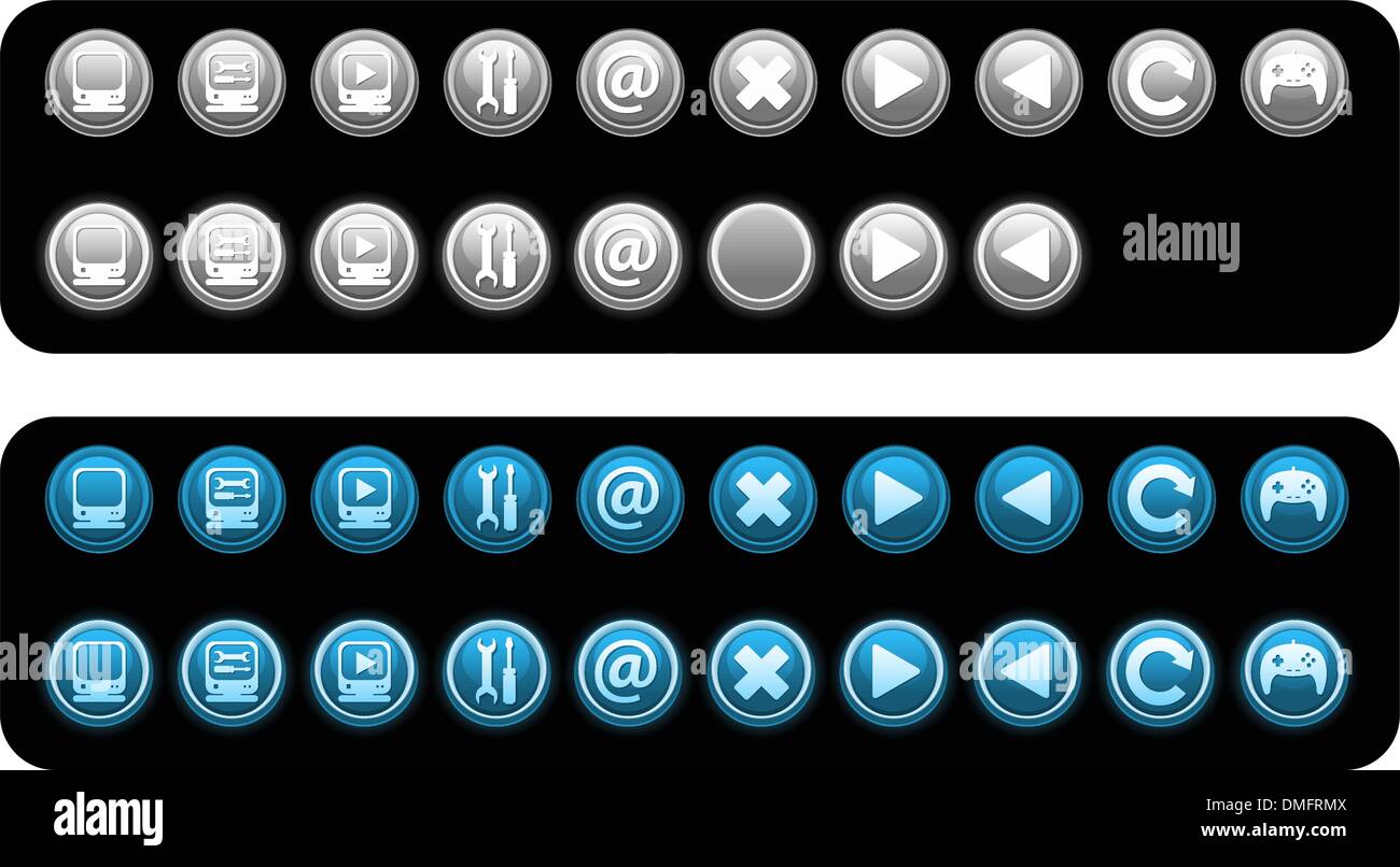 Satz von Vektor-icons Stock Vektor