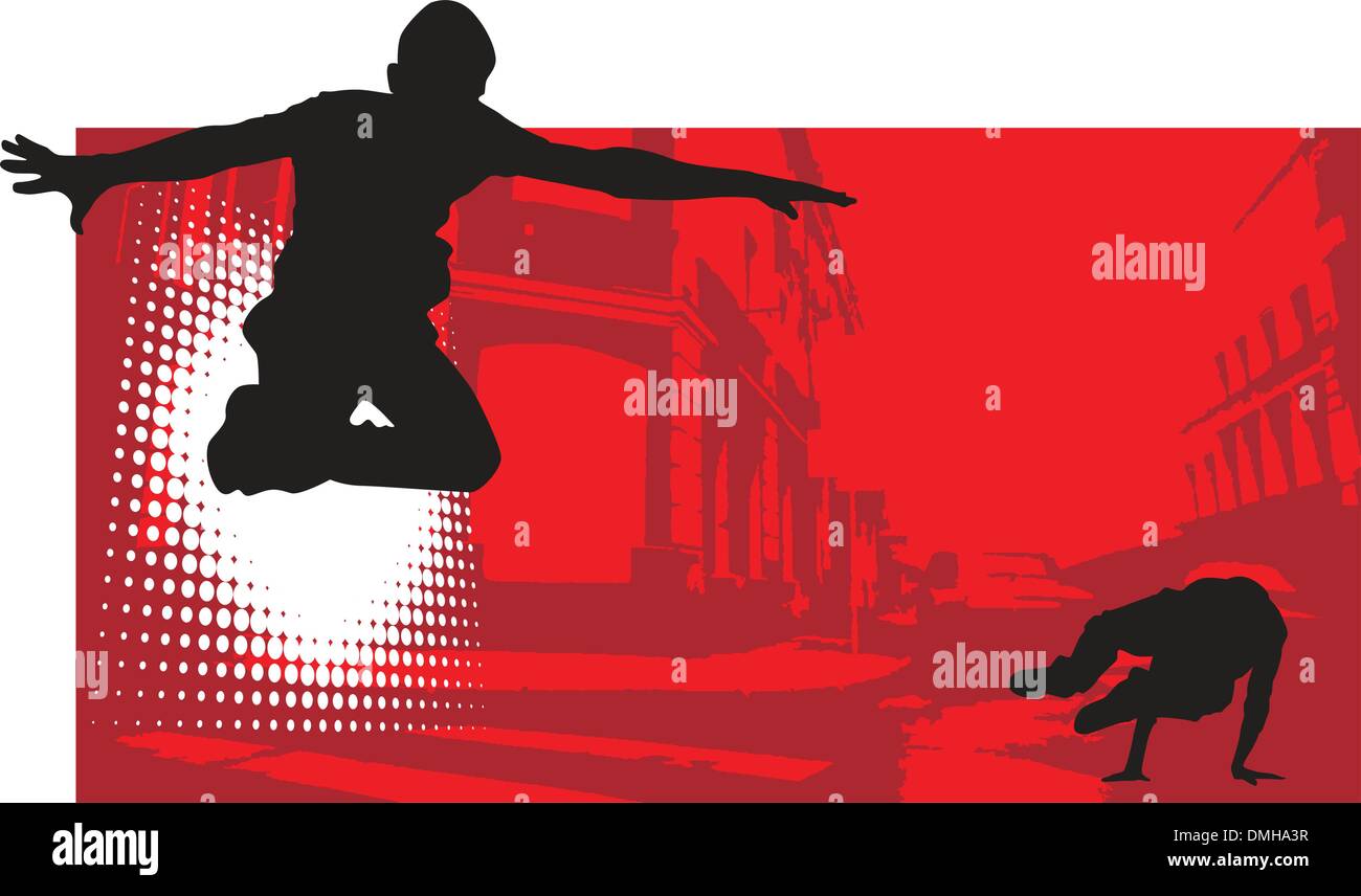 Break-dance Stock Vektor