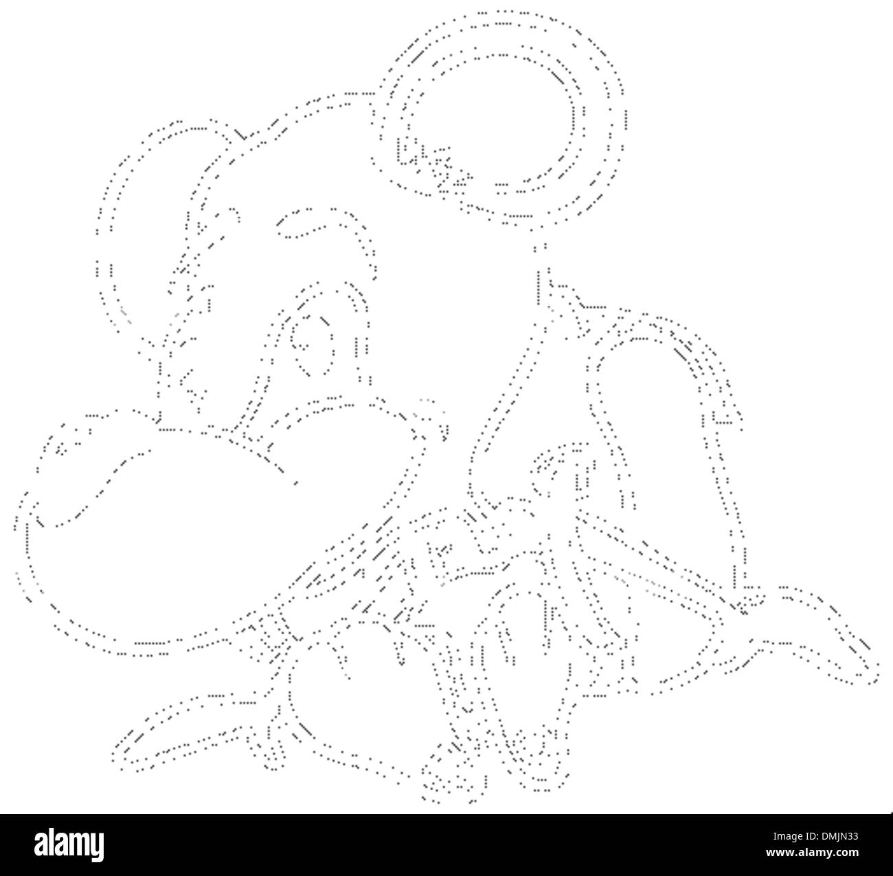 Maus In der Schule Stock Vektor