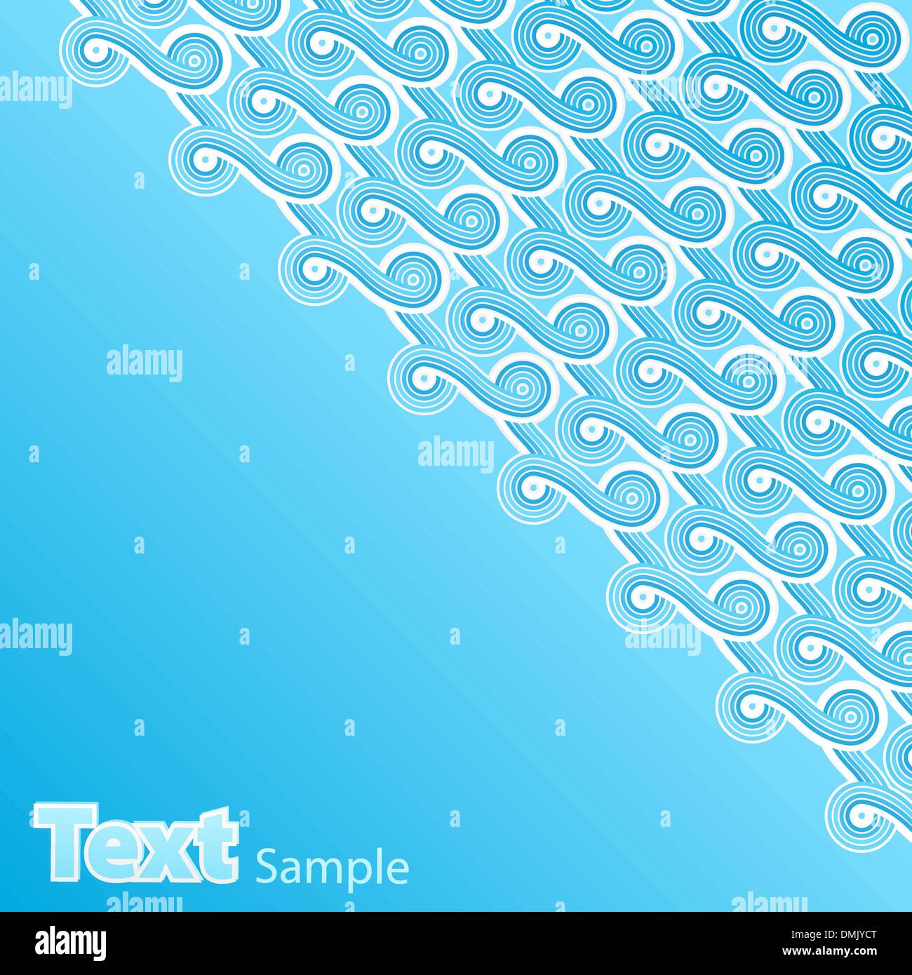 Sommer blau Wellen abstrakt Stock Vektor
