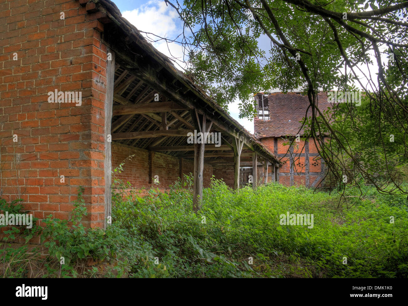 Stillgelegten landwirtschaftlichen Gebäuden, Warwickshire, England. Stockfoto