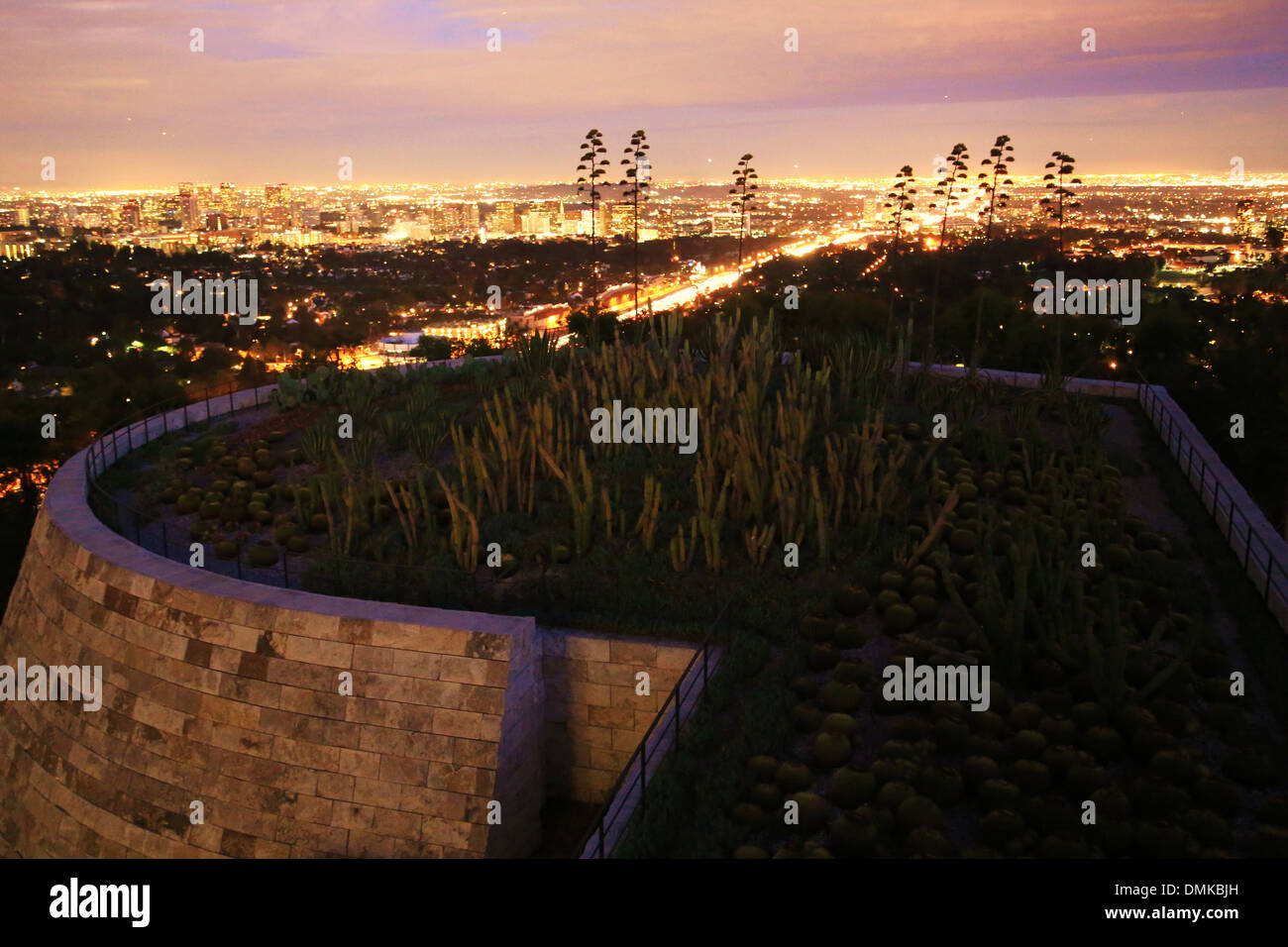 Blick auf Los Angeles aus The Getty center Stockfoto