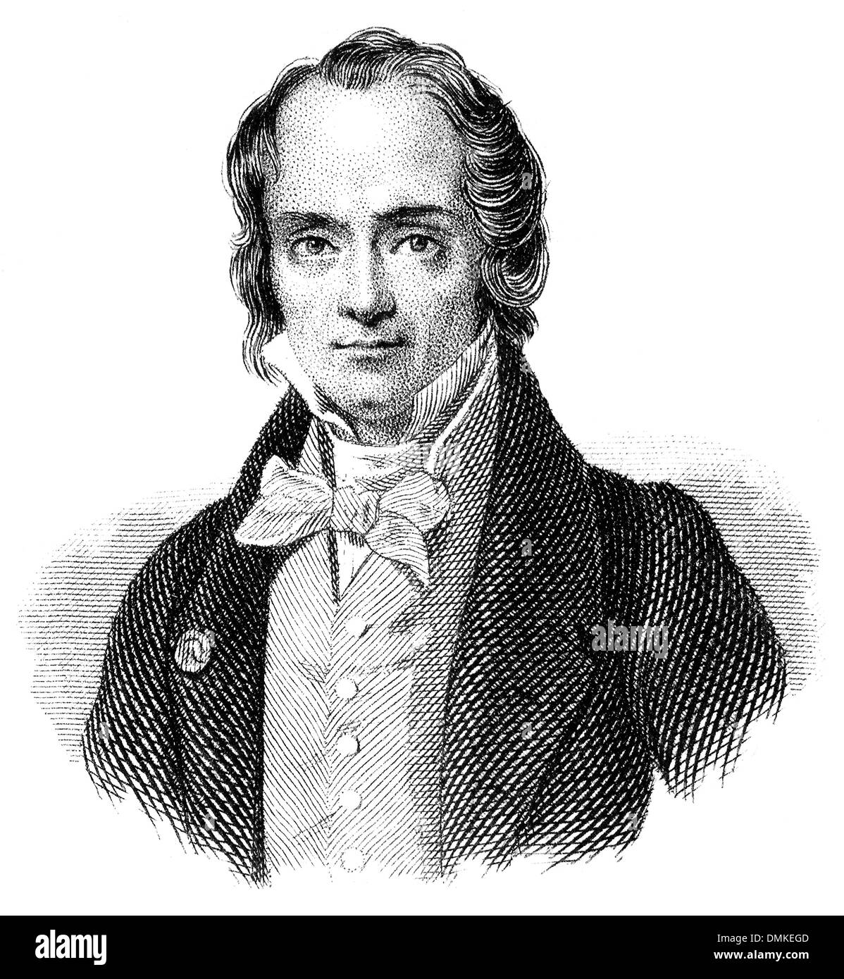 Jean-François Casimir Delavigne, 1793-1843, französischer Dichter und Dramatiker, Stockfoto
