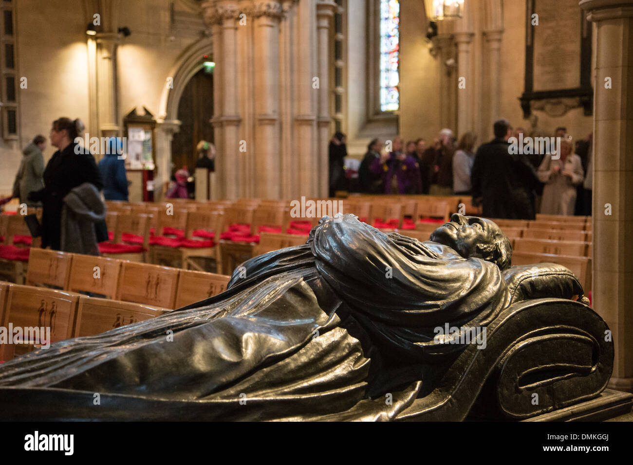 DAS INNERE DES CHRIST CHURCH CATHEDRAL, DUBLIN, IRLAND Stockfoto