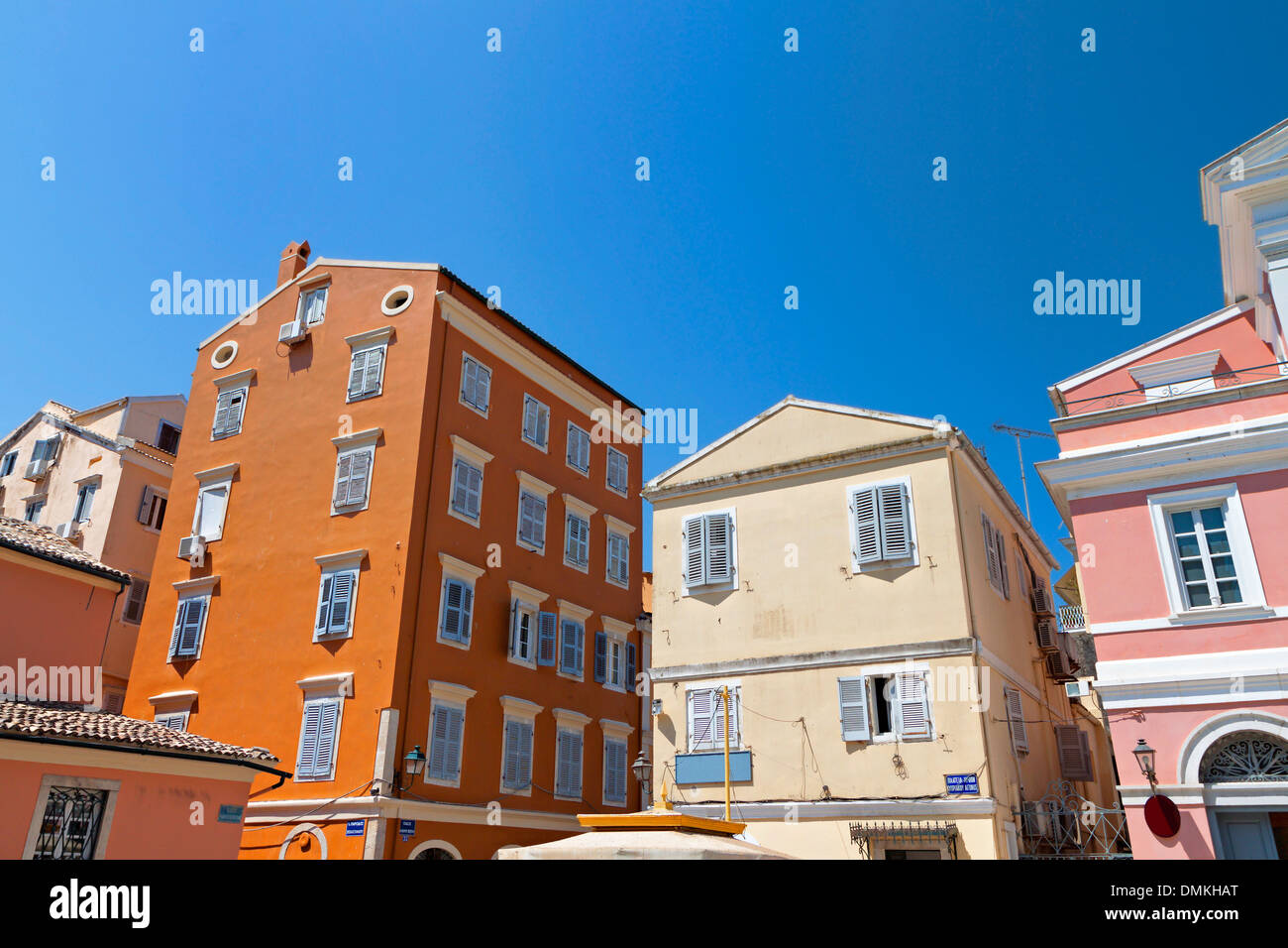 Altstadt von Korfu in Griechenland Stockfoto