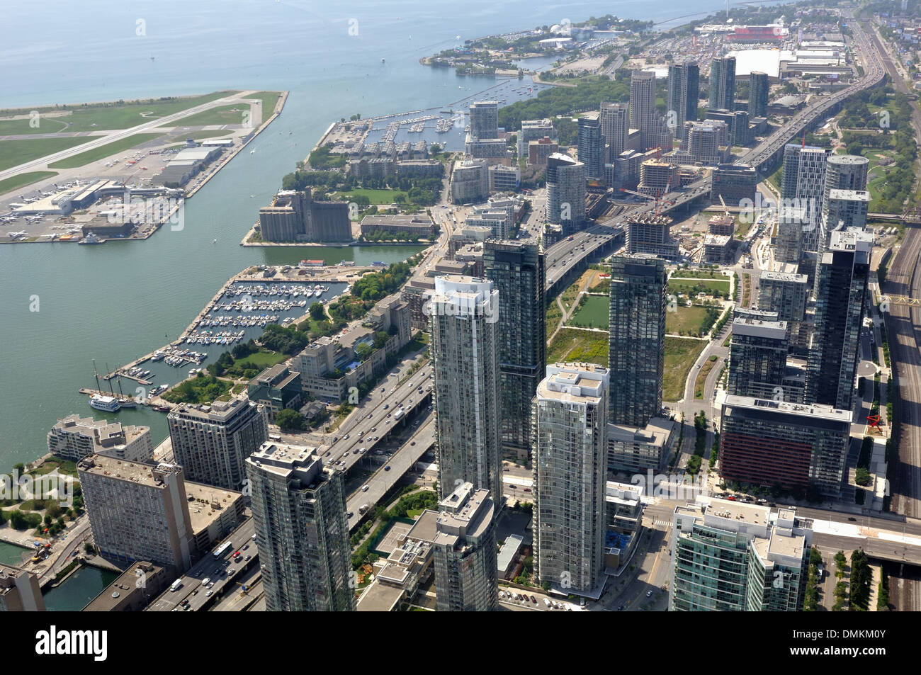 Ein Blick auf Toronto von oben Stockfoto