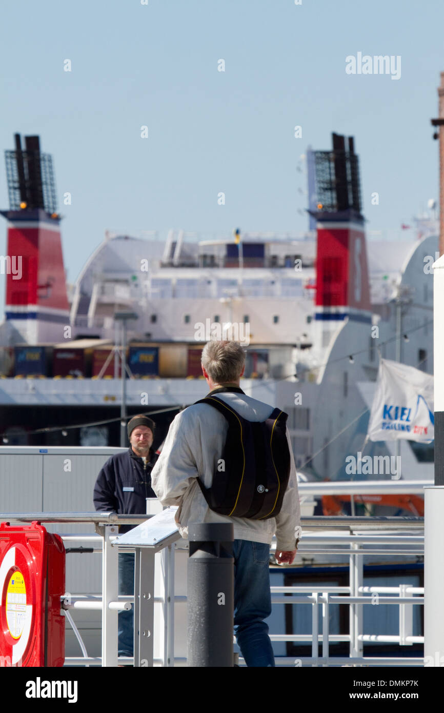 Hafen von Kiel. Stockfoto