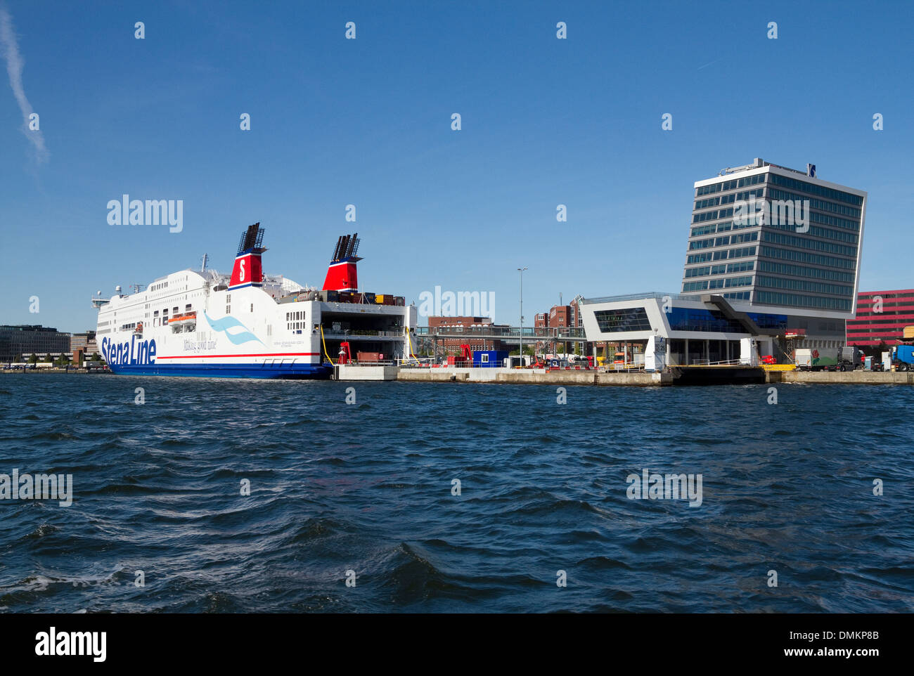 Die Stena Line Terminal in Kiel. Stockfoto