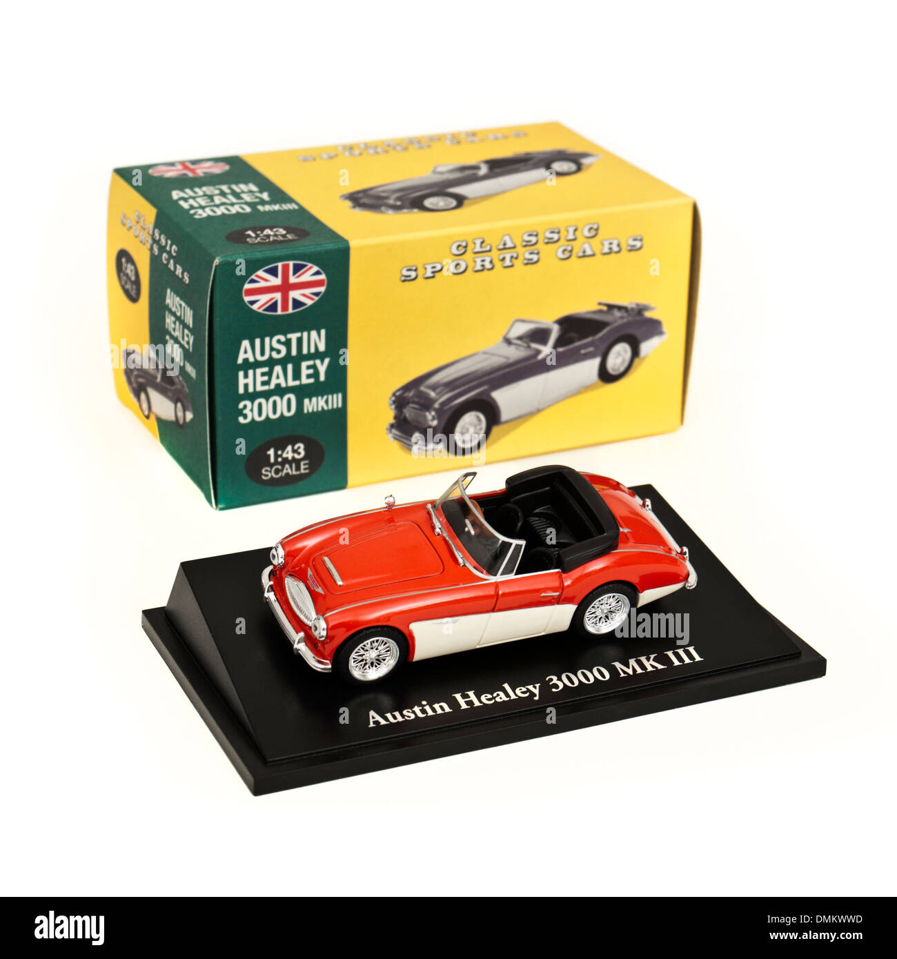 Atlas Editions 01:43 Skala Replik des Sportwagens 1960 Austin Healey 3000 Mk III Stockfoto