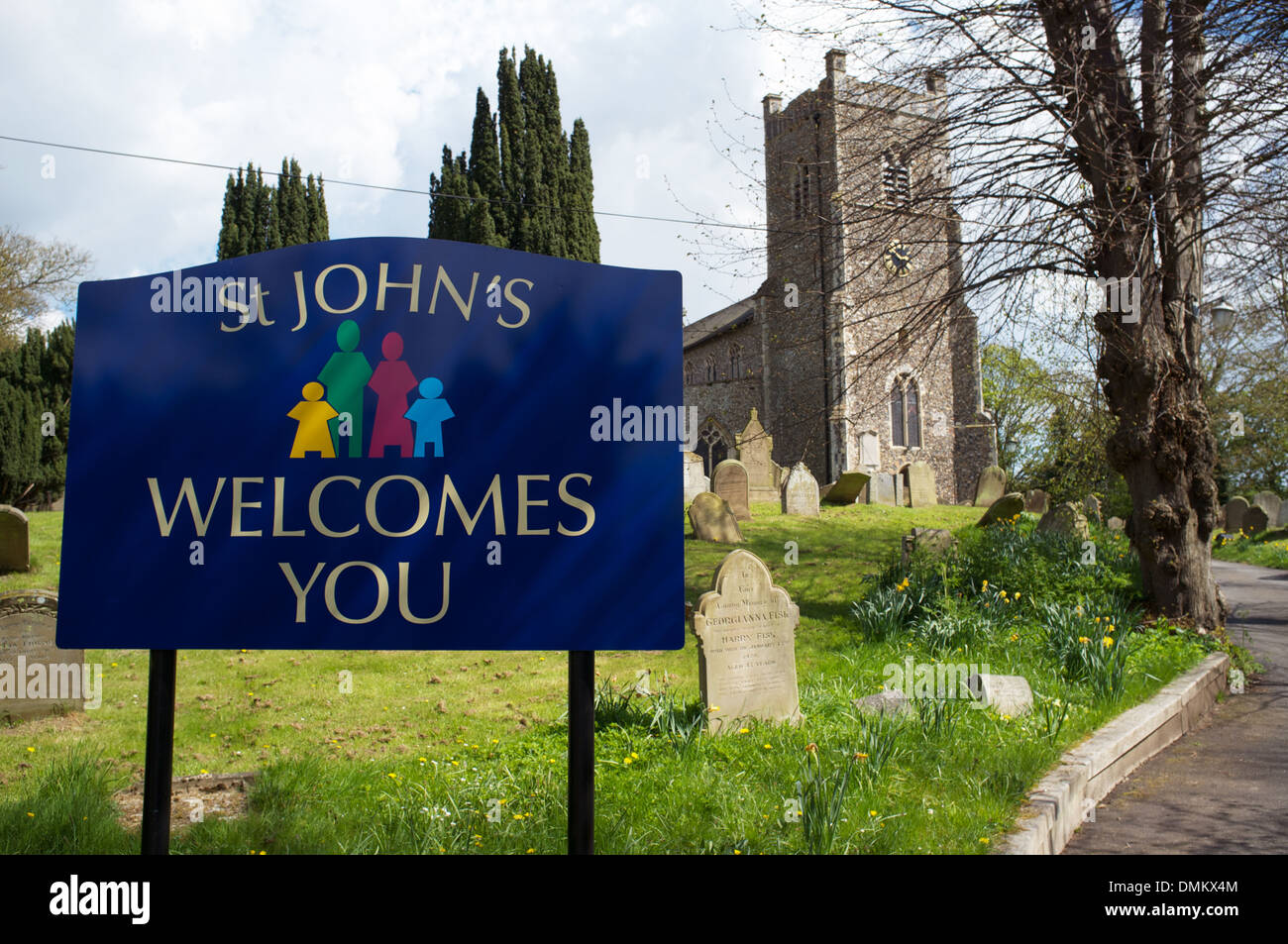 St. Johann Kirche, Saxmundham, Suffolk, UK Stockfoto