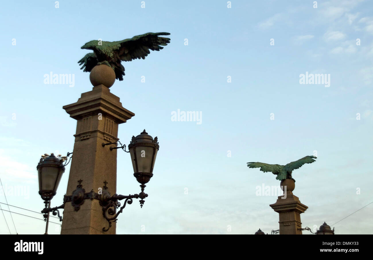 Antiker Skulpturen von Eagle-Brücke in Sofia, Bulgarien Stockfoto