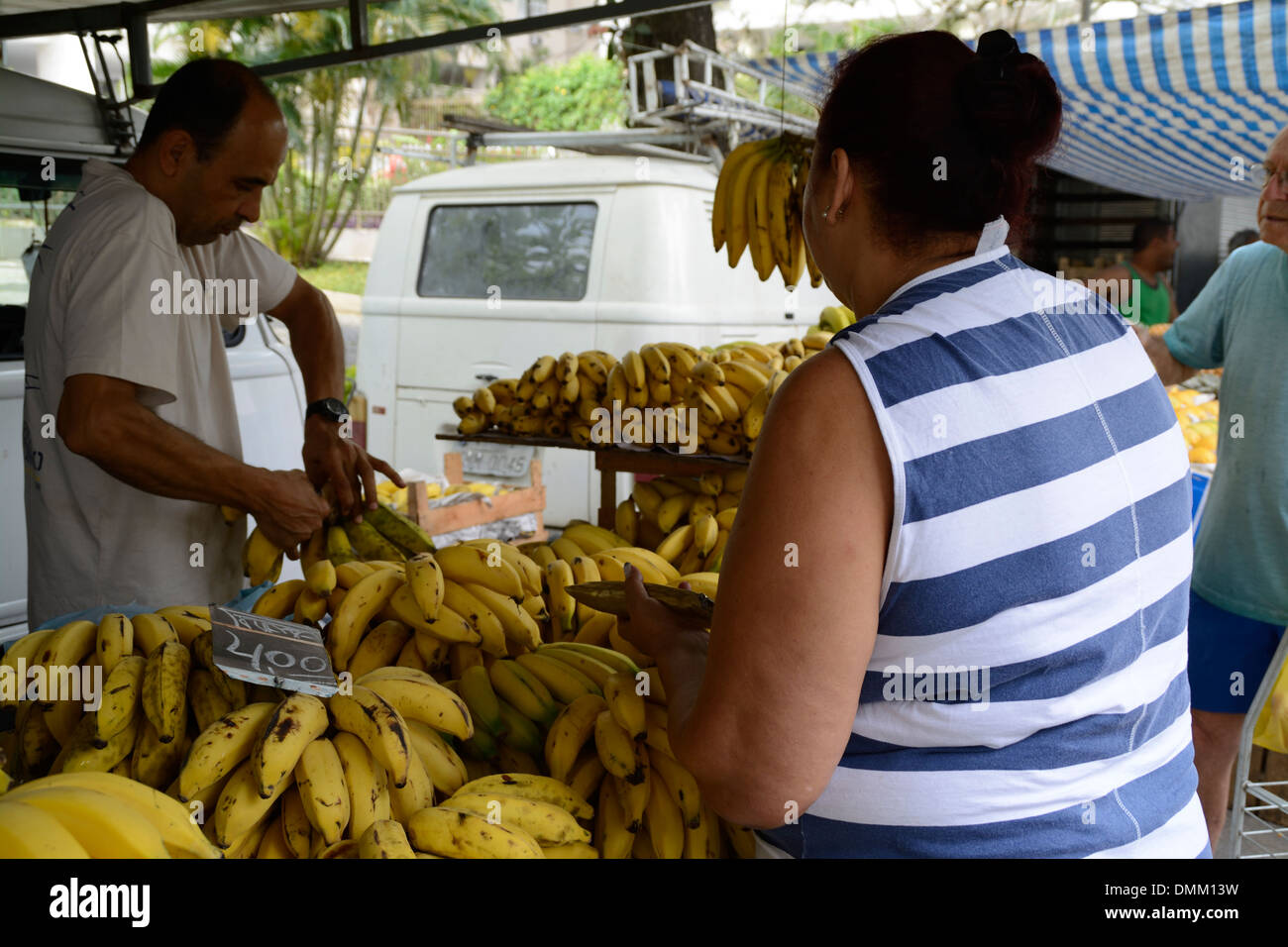 Obst und Gemüse Markt in Rio De Janeiro, Brasilien Stockfoto