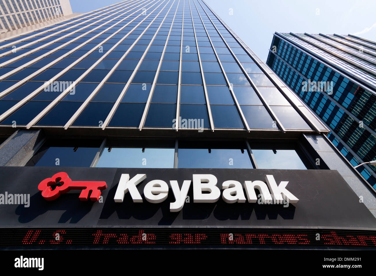 Eine Keybank Wolkenkratzer in Columbus, Ohio. Stockfoto