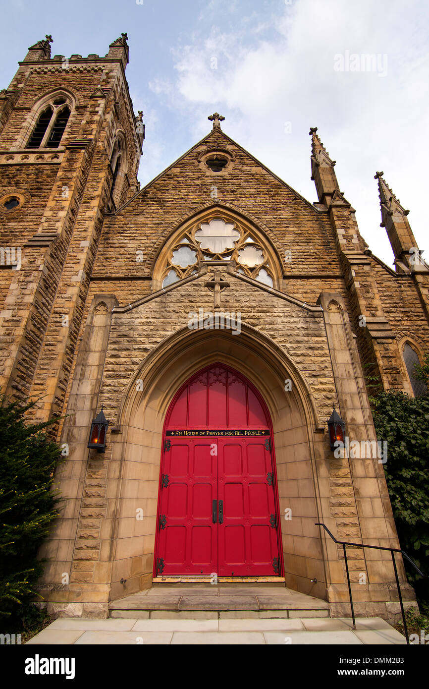 Das Exterieur des Trinity Episcopal Church in Columbus, Ohio, USA. Stockfoto