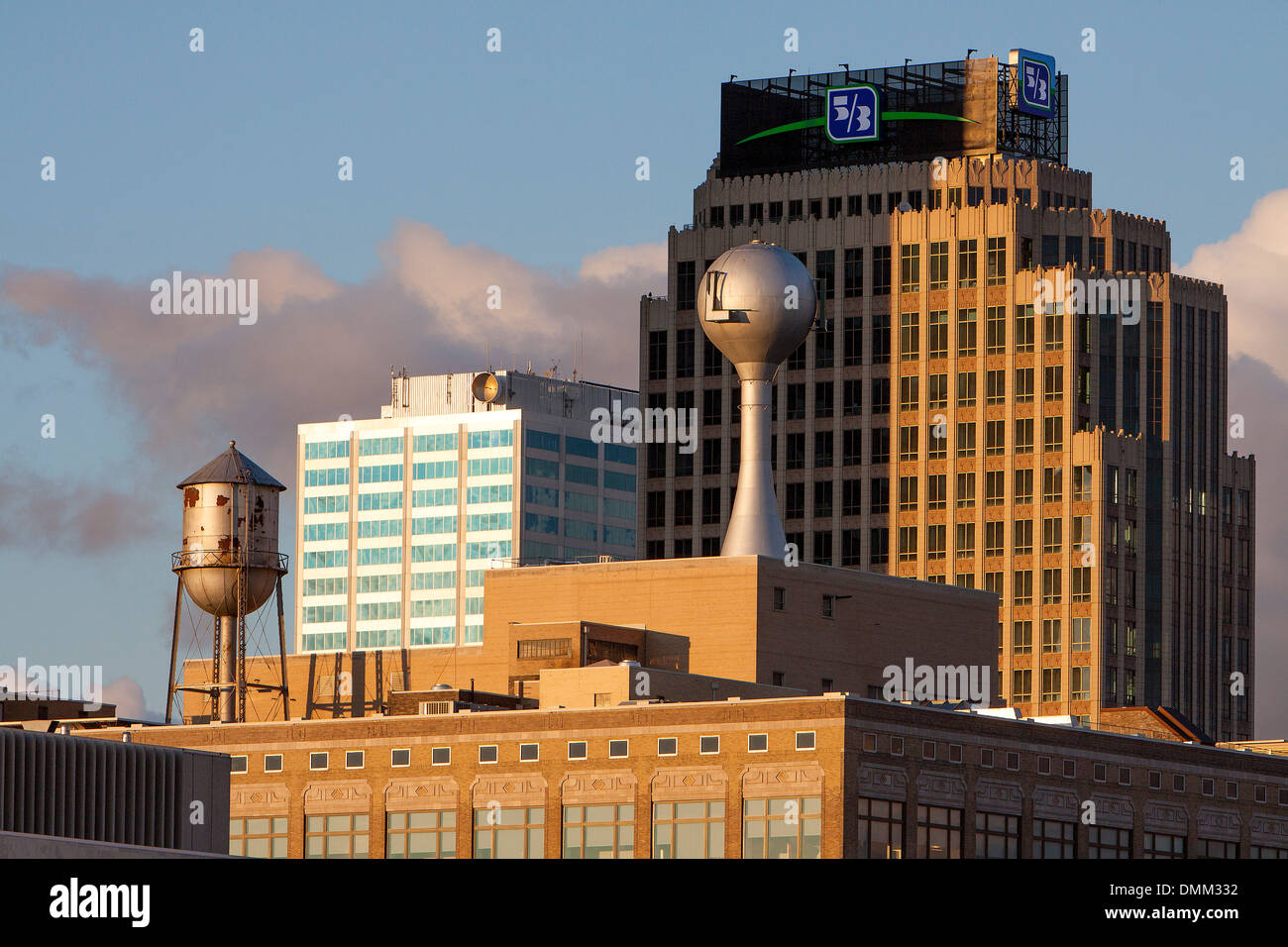 Gebäude auf die Skyline von Columbus, Ohio. Stockfoto