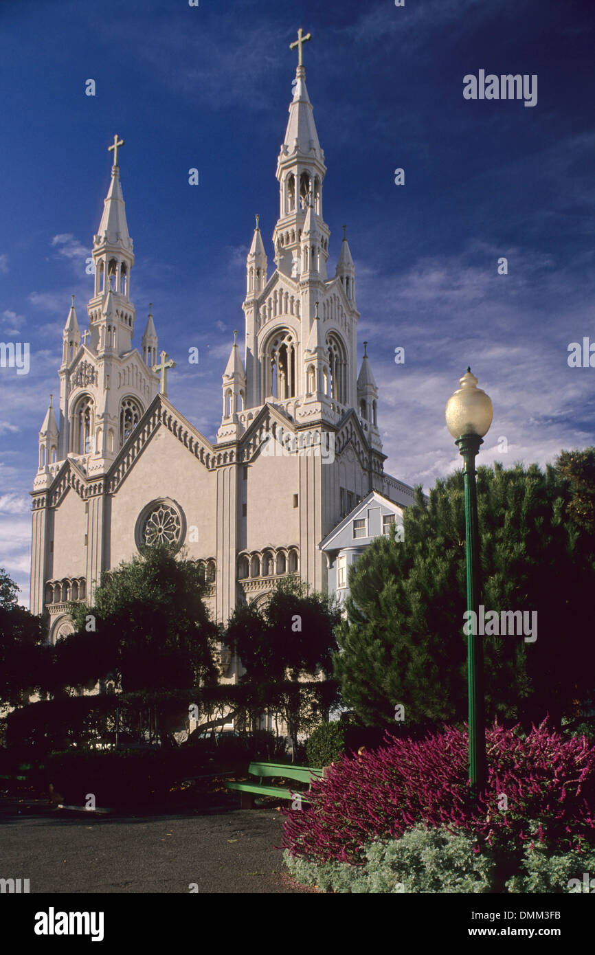 St. Peter & Pauls Kirche, Washington Square, North Beach, San Francisco, Kalifornien Stockfoto