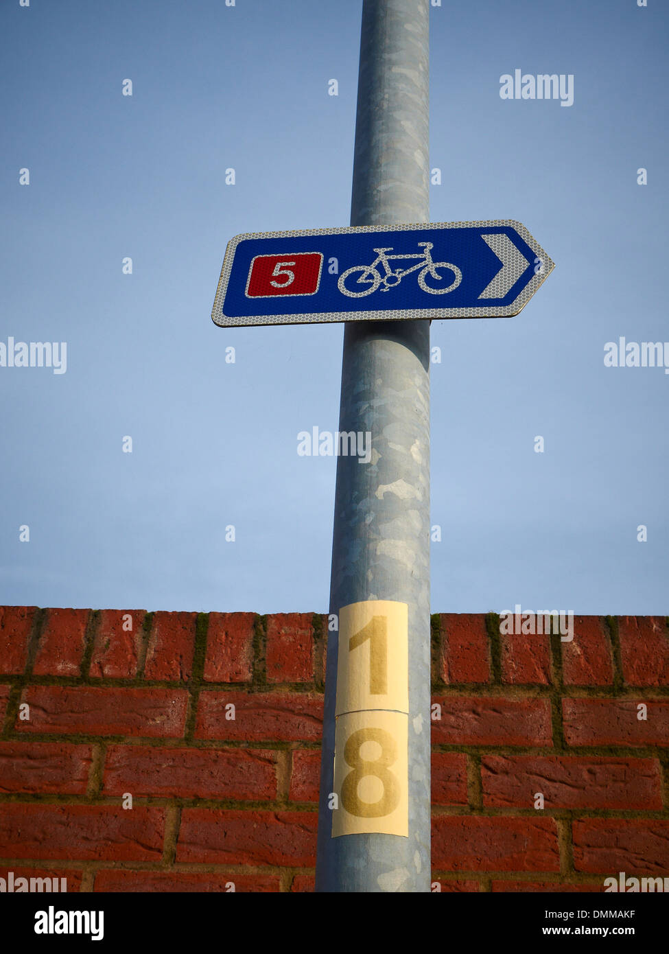 Nationale Radwegenetz route 5 Stockfoto