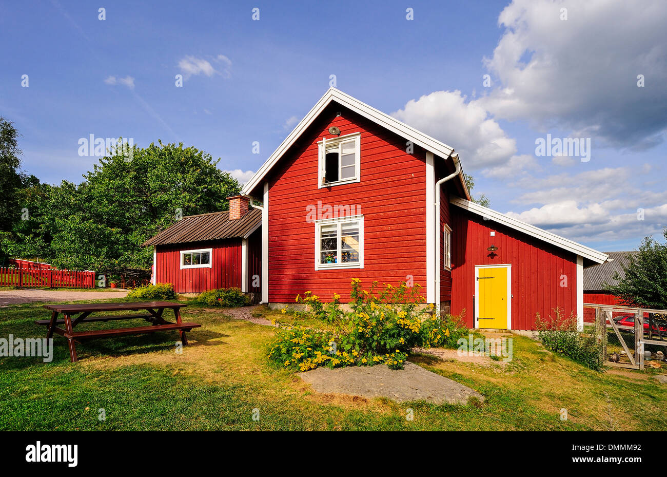 Schweden, Smaland, Gibberyd, Katthult Hof, Drehort Astrid Lindgren Filme Emil von Loenneberga Stockfoto