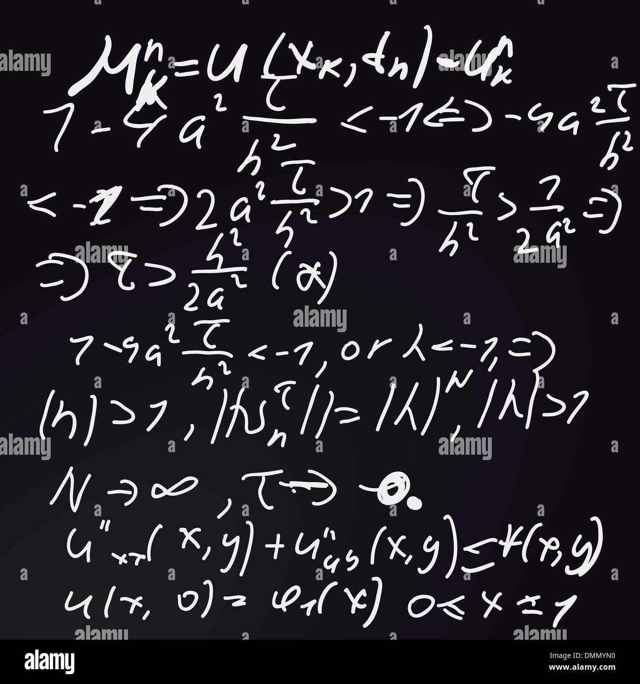 Mathematik-Tafel Stock Vektor