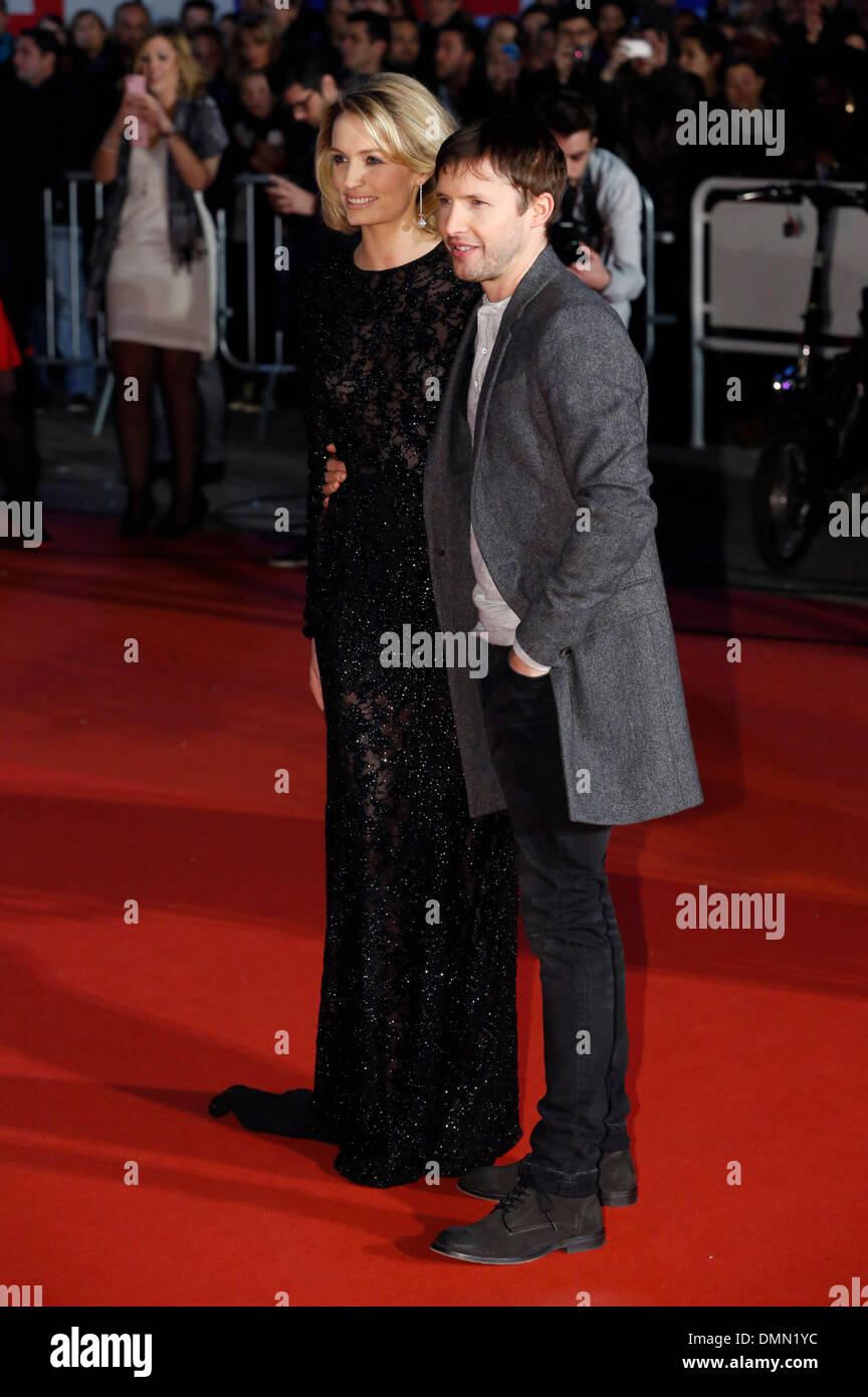 Cannes, Frankreich. 18. Dezember 2013. James Blunt und Sofia Wellesley kommen für die NRJ Music Awards in Cannes. Bildnachweis: Dpa picture Alliance/Alamy Live News Stockfoto