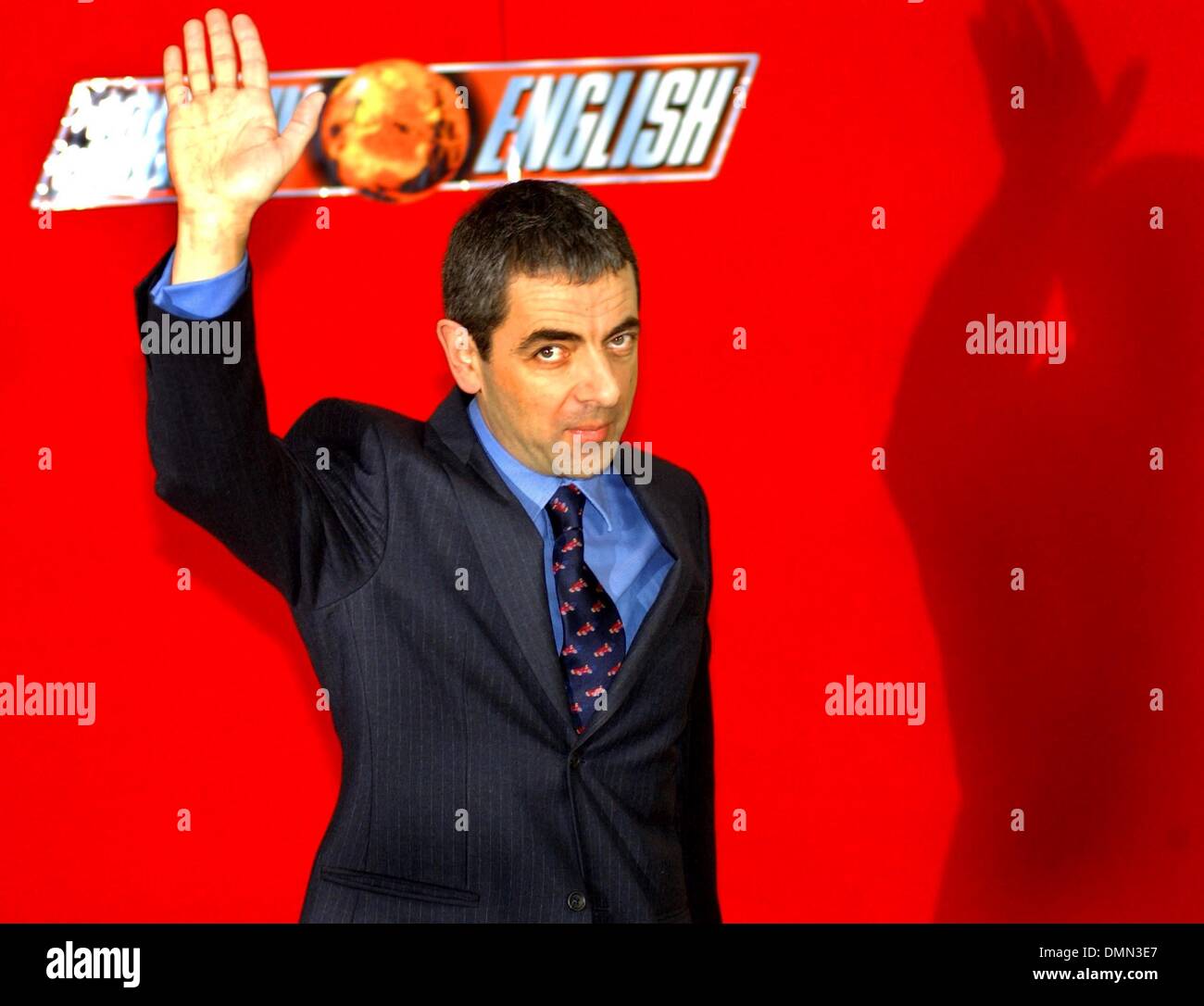 Rowan Atkinson bei der Präsentation seines neuen film "Johnny English" in Berlin. Stockfoto