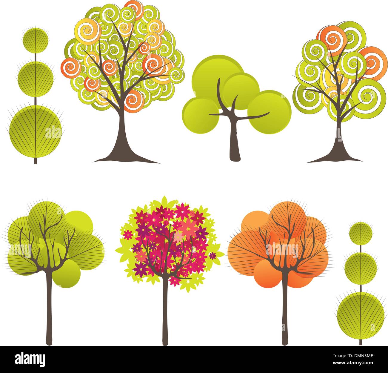 Abstrakte Baum. Vektor-illustration Stock Vektor