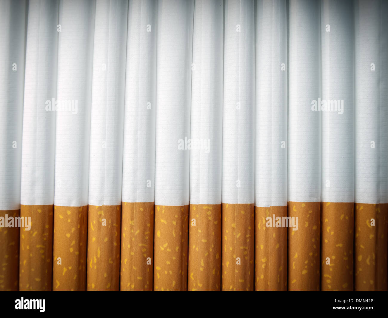 Hintergrund der sortierten Zigarette Rohre. Stockfoto