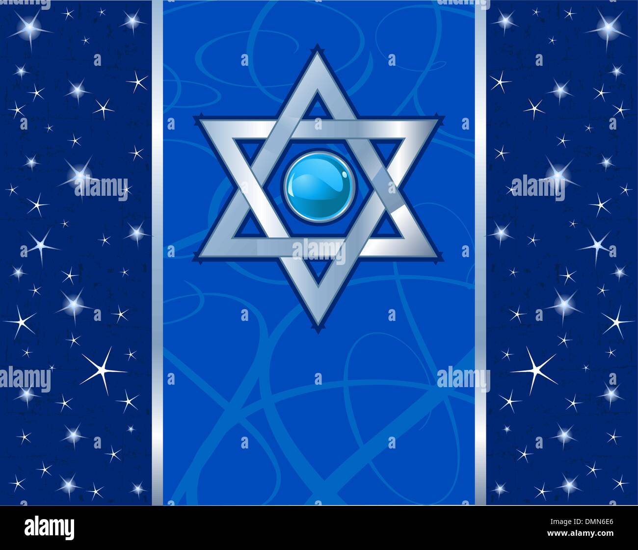 Magen David Ferien-design Stock Vektor