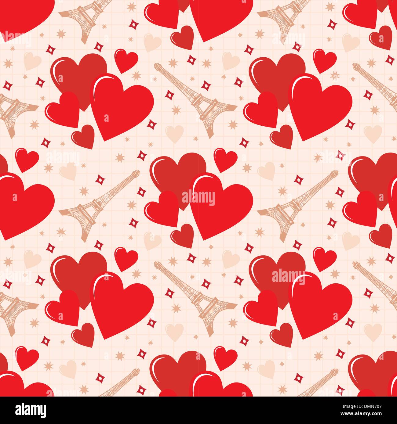 Nahtlose Herzen Muster Stock Vektor